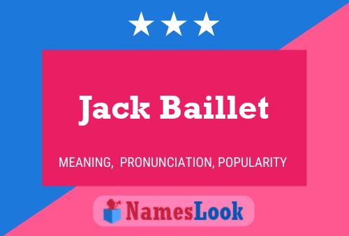 Poster del nome Jack Baillet