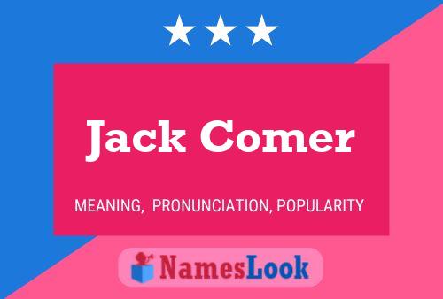 Poster del nome Jack Comer