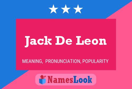 Poster del nome Jack De Leon