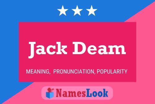 Poster del nome Jack Deam