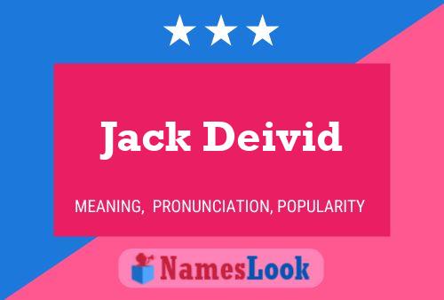 Poster del nome Jack Deivid