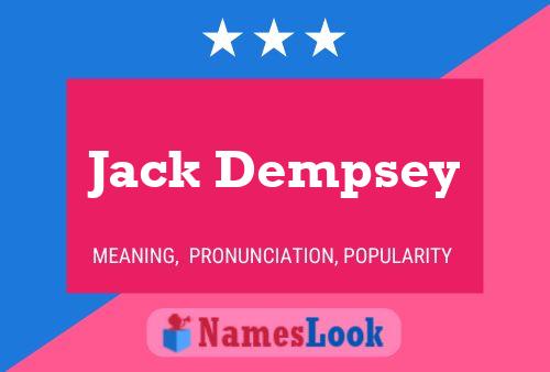 Poster del nome Jack Dempsey