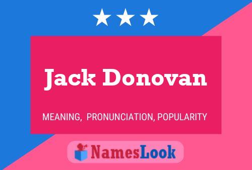 Poster del nome Jack Donovan