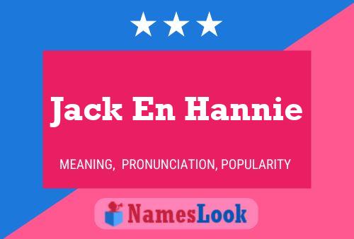 Poster del nome Jack En Hannie