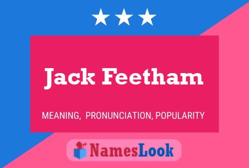 Poster del nome Jack Feetham