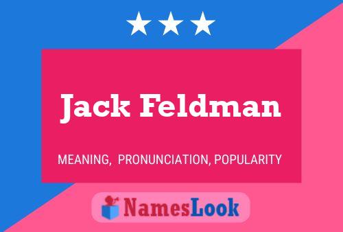 Poster del nome Jack Feldman