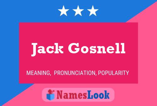 Poster del nome Jack Gosnell