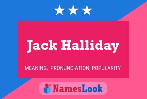 Poster del nome Jack Halliday