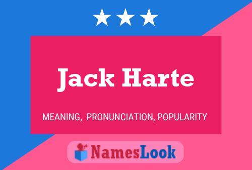 Poster del nome Jack Harte