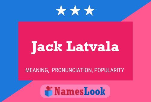 Poster del nome Jack Latvala