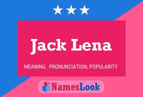 Poster del nome Jack Lena