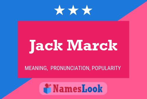 Poster del nome Jack Marck