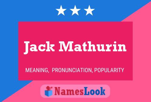 Poster del nome Jack Mathurin