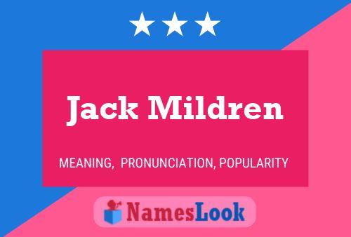 Poster del nome Jack Mildren