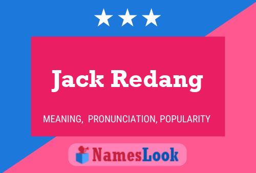 Poster del nome Jack Redang