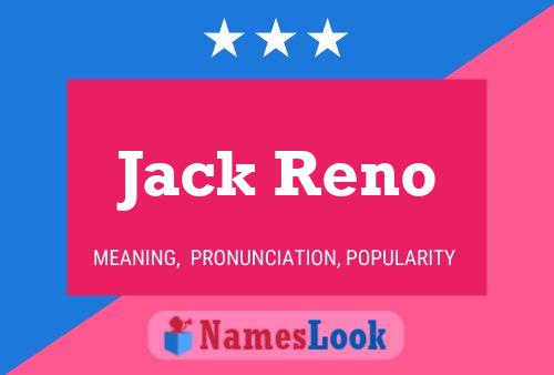 Poster del nome Jack Reno