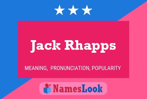 Poster del nome Jack Rhapps