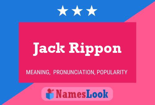 Poster del nome Jack Rippon