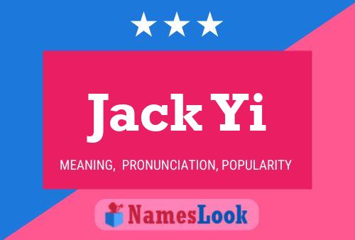 Poster del nome Jack Yi