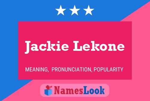 Poster del nome Jackie Lekone