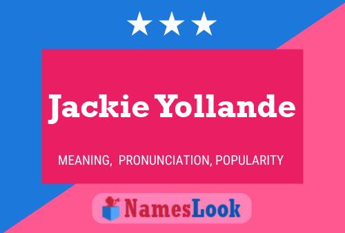 Poster del nome Jackie Yollande