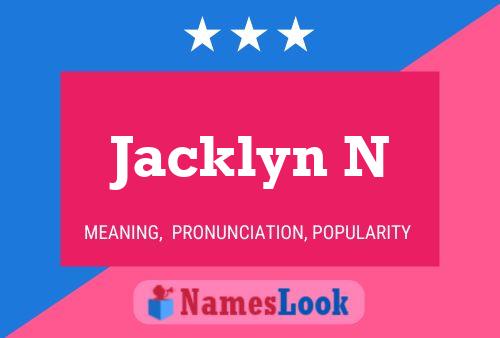 Poster del nome Jacklyn N