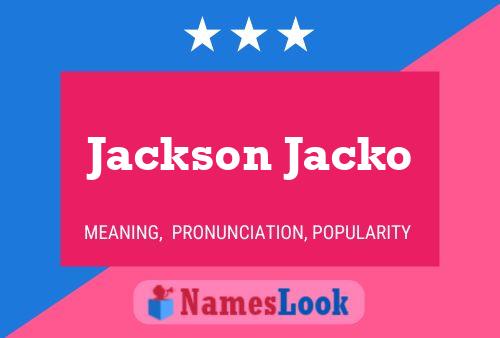 Poster del nome Jackson Jacko