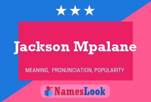 Poster del nome Jackson Mpalane