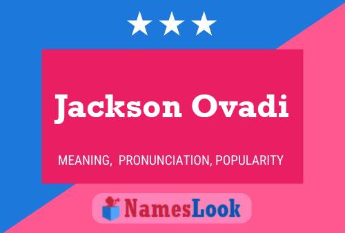 Poster del nome Jackson Ovadi