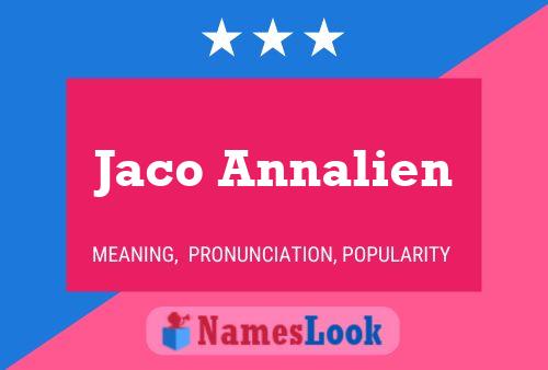 Poster del nome Jaco Annalien