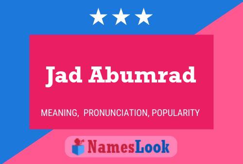 Poster del nome Jad Abumrad