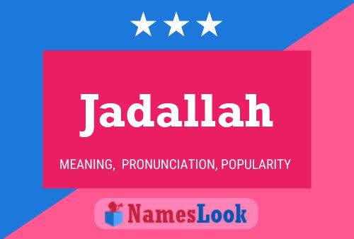 Poster del nome Jadallah