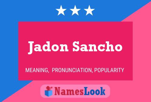 Poster del nome Jadon Sancho