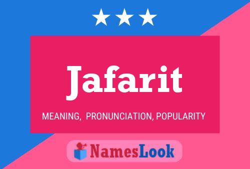 Poster del nome Jafarit