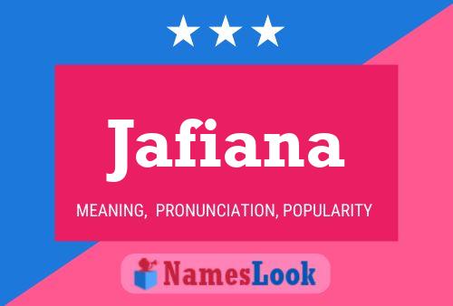 Poster del nome Jafiana