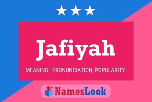 Poster del nome Jafiyah