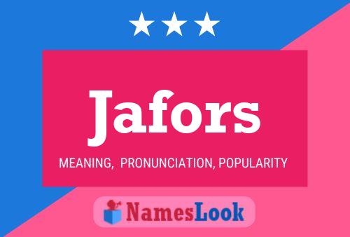 Poster del nome Jafors