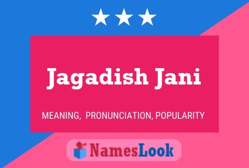 Poster del nome Jagadish Jani