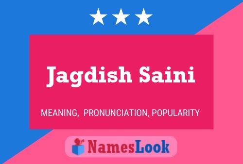 Poster del nome Jagdish Saini