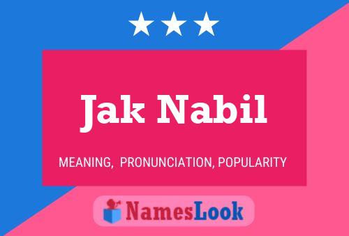 Poster del nome Jak Nabil