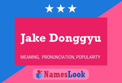 Poster del nome Jake Donggyu