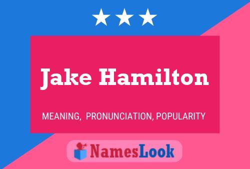 Poster del nome Jake Hamilton