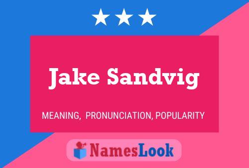 Poster del nome Jake Sandvig