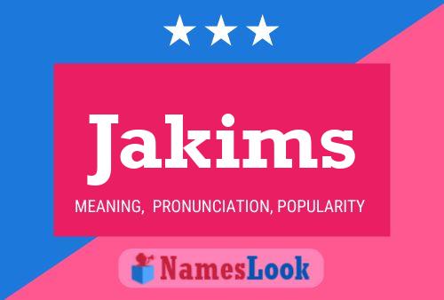 Poster del nome Jakims