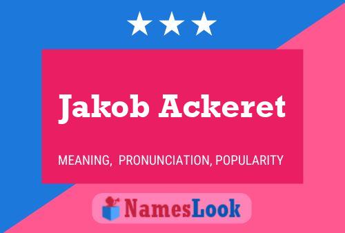 Poster del nome Jakob Ackeret