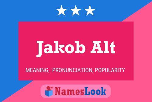 Poster del nome Jakob Alt