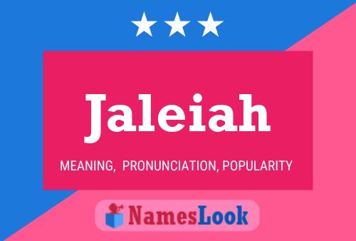 Poster del nome Jaleiah