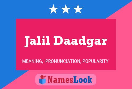 Poster del nome Jalil Daadgar