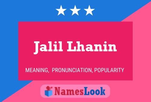 Poster del nome Jalil Lhanin