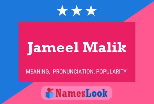 Poster del nome Jameel Malik